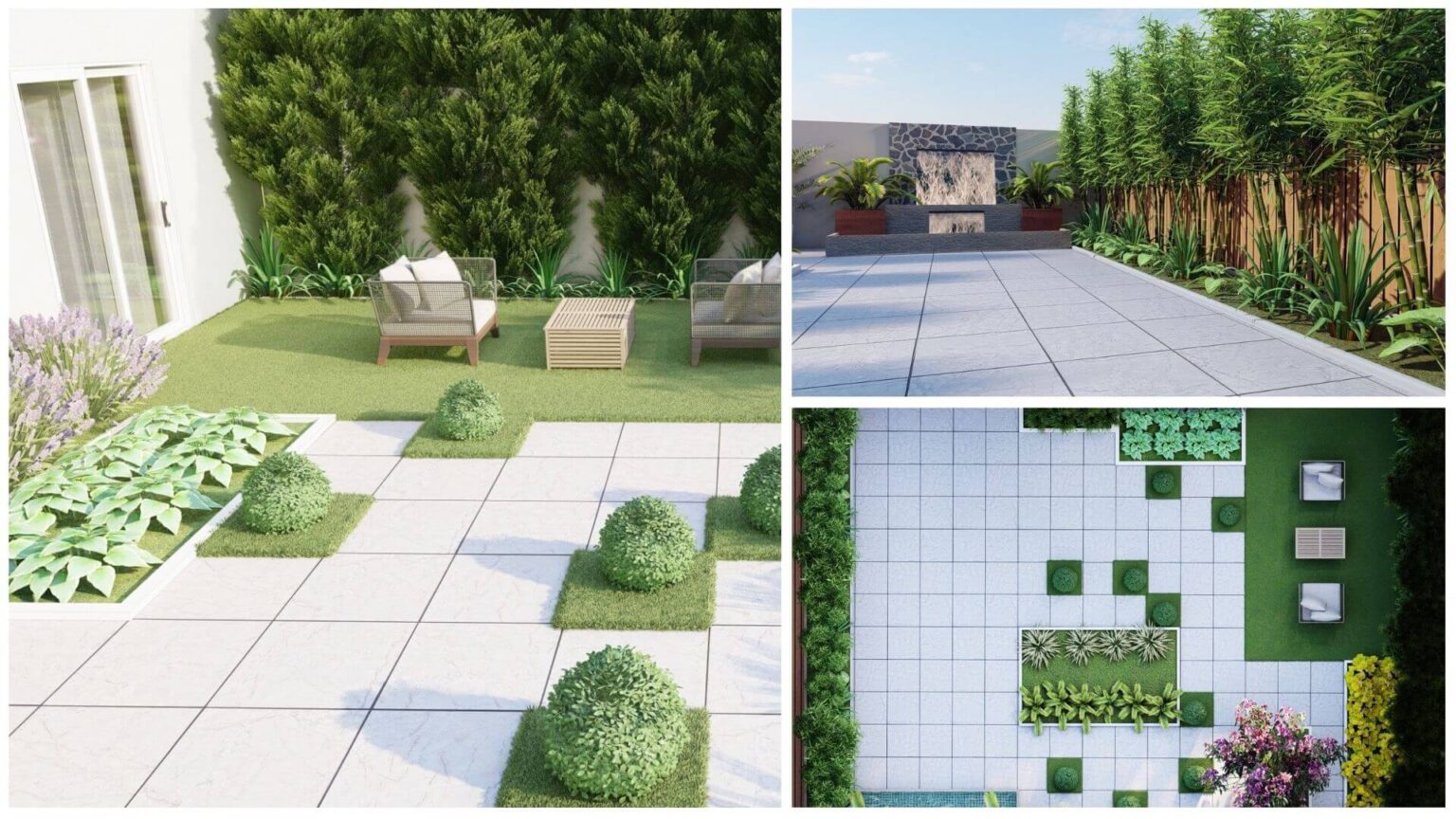 Contemporary Landscape Backyard Design for your house