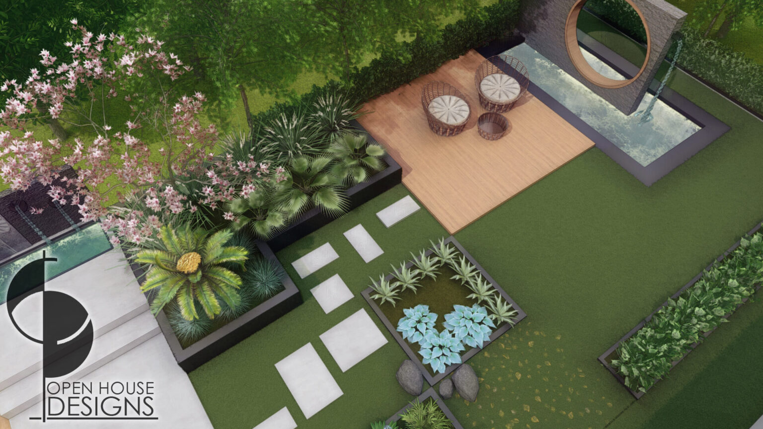 Backyard Rebuild - Contemporary Landscape Design Ideas