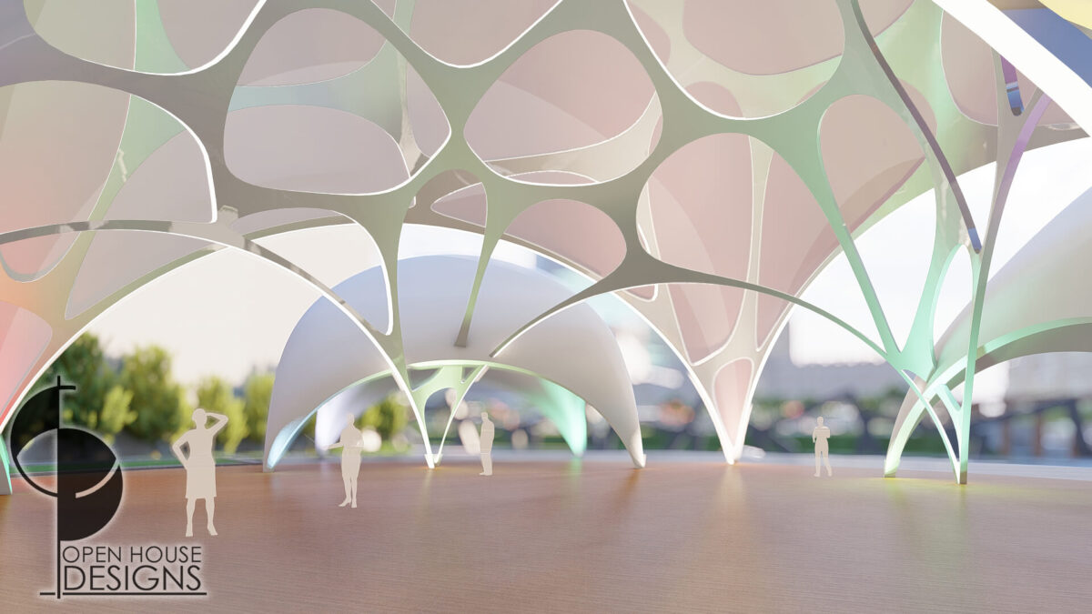 Parametric Concept Pavilion with amazing lighting - OpenHouseDesigns