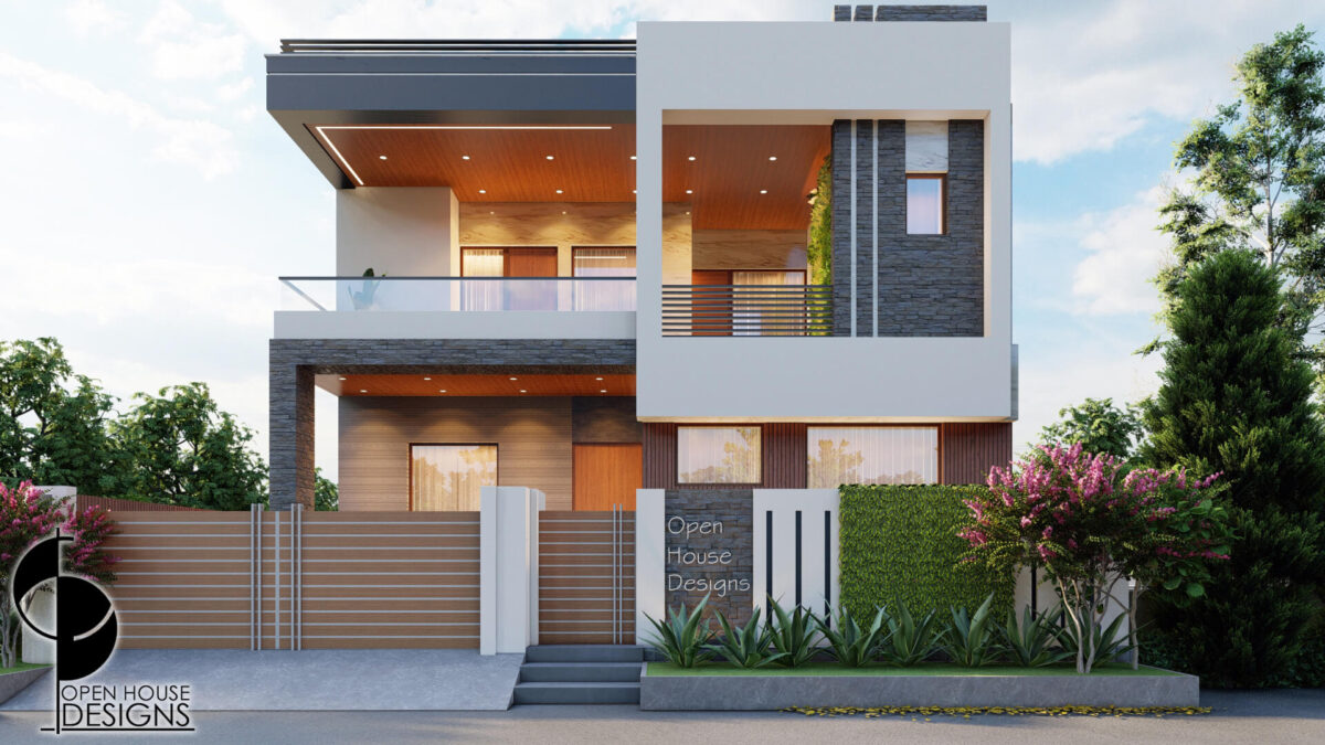14 Contemporary Residence Elevation Design with spacious balconies ...