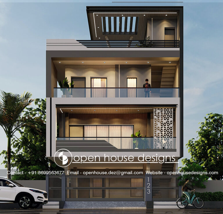 11 Façade Design by Open House Designs - OpenHouseDesigns