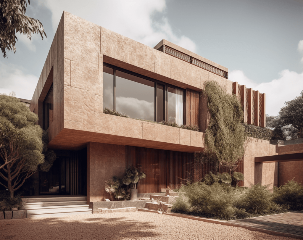 2. 3d_rendering_of_modern_front_facade_design_of_a_house