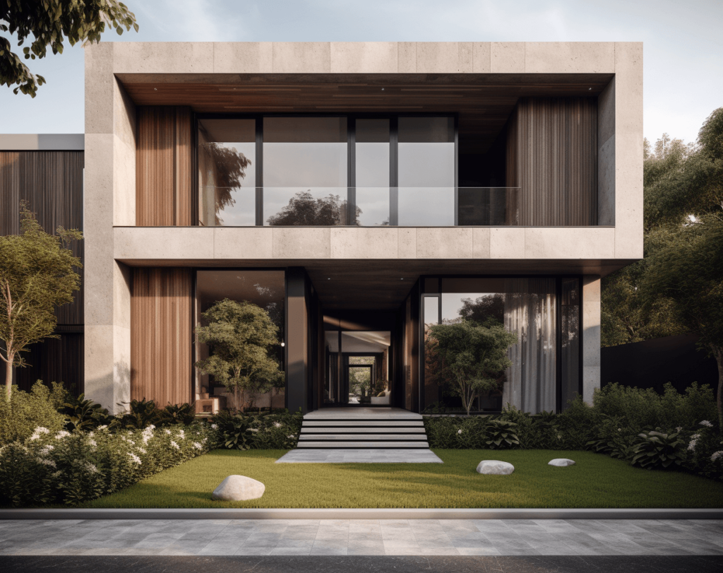 3. 3d_rendering_of_modern_front_facade_design_of_a_house