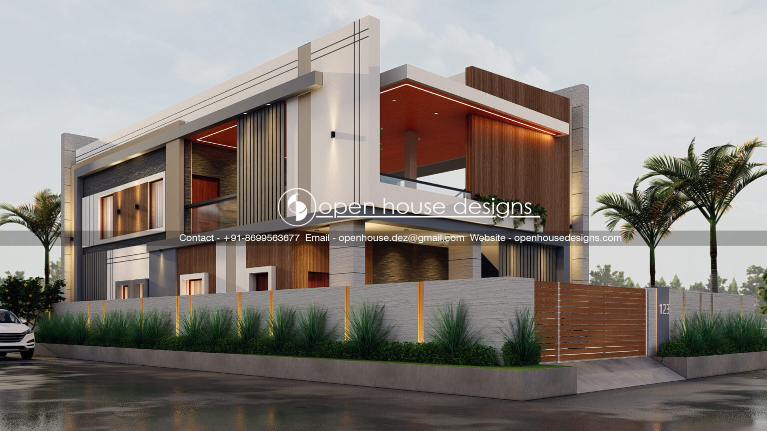 12 Modern Elevation Concepts for Stylish Residences - OpenHouseDesigns